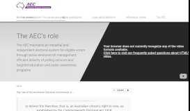 
							         Introduction to the commercial elections portal - Australian ... - AEC								  
							    