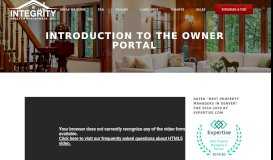 
							         Introduction to the Owner Portal - Integrity Realty & Management								  
							    