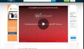 
							         Introduction to the WatchGuard AP Device - ppt video online download								  
							    