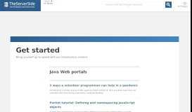 
							         Introduction to Web portal design - TheServerSide.com								  
							    