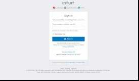 
							         Intuit Accounts - Sign In								  
							    