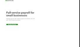 
							         Intuit Full Service Payroll | Small Business Payroll Done for You								  
							    