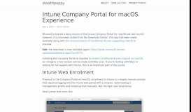 
							         Intune Company Portal for macOS Experience | stealthpuppy								  
							    