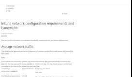 
							         Intune network configuration requirements and ... - Microsoft Docs								  
							    