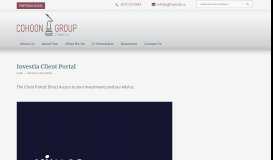 
							         Investia Client Portal | Cohoon Group Financial								  
							    