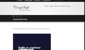 
							         Investia Client Portal | Corry Staff Financial Group Inc.								  
							    