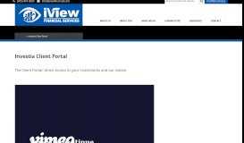 
							         Investia Client Portal | iView Financial Services								  
							    