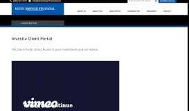 
							         Investia Client Portal | Kevin Brewer Financial								  
							    