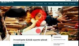 
							         Investigate EAAB agents plead - Property Professional								  
							    