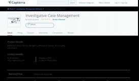 
							         Investigative Case Management Reviews and Pricing - 2020								  
							    
