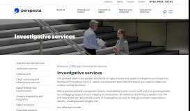 
							         Investigative services | Perspecta								  
							    