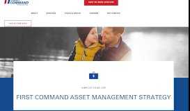 
							         Investment and Asset Management | First Command								  
							    