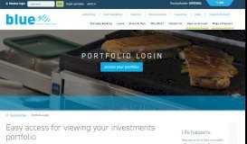 
							         Investment Portfolio Login - Blue Federal Credit Union								  
							    