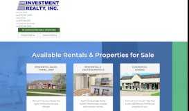
							         Investment Realty Login - Investment Realty, Inc.								  
							    