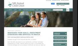 
							         Investment Services | NRL Federal Credit Union								  
							    
