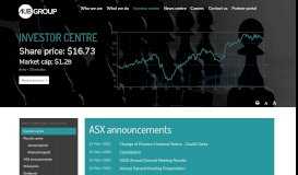 
							         Investor centre | AUB Group Limited								  
							    