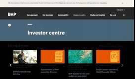 
							         Investor centre - BHP								  
							    