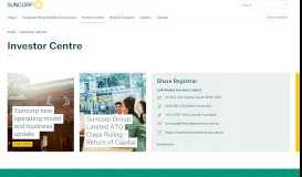 
							         Investor Centre | Suncorp Group								  
							    