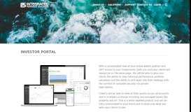 
							         Investor portal - Integrated Portfolio Solutions								  
							    