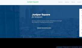 
							         Investor Portal: Real Estate Investment Management ... - Juniper Square								  
							    