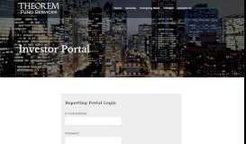 
							         Investor Portal | Theorem Fund ServicesTheorem Fund Services								  
							    