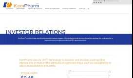 
							         Investor Relations | KemPharm								  
							    
