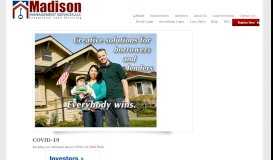 
							         Investor Solutions - Madison Management								  
							    