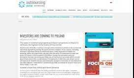 
							         Investors are coming to Poland | Outsourcing Portal - outsourcingu ...								  
							    