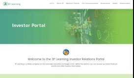 
							         Investors Portal - 3P Learning								  
							    