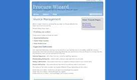 
							         Invoice Management - Procure Wizard								  
							    