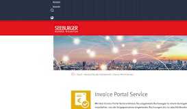 
							         Invoice Portal Service - SEEBURGER Cloud								  
							    