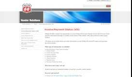
							         Invoice/Payment Status (VIS) - Vendor Relations - Phillips 66								  
							    