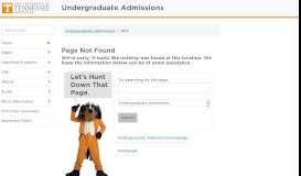 
							         inVOLve Next Steps - UTK Admissions - The University of Tennessee ...								  
							    