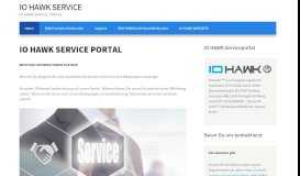 
							         IO Hawk Service Portal								  
							    