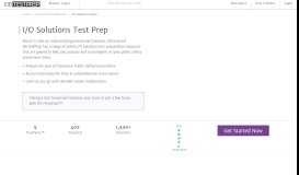 
							         I/O Solutions Test Prep, Online Practice Tests & More ...								  
							    
