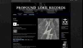 
							         ION | Profound Lore Records								  
							    