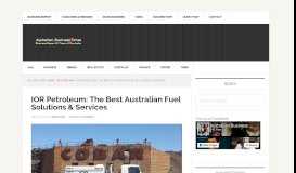 
							         IOR Petroleum: The Best Australian Fuel Solutions & Services								  
							    