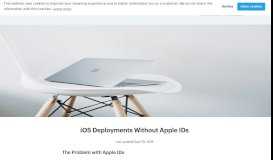 
							         iOS Deployments Without Apple IDs | SimpleMDM								  
							    