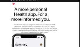 
							         iOS - Health - Apple								  
							    