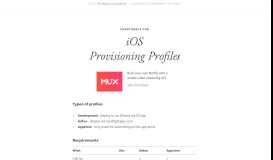 
							         iOS Provisioning Profiles cheatsheet - Devhints								  
							    