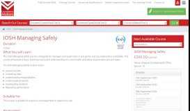 
							         IOSH Managing Safely - Competence Matters								  
							    