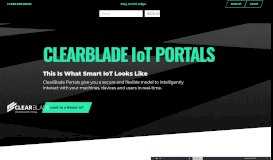 
							         IoT Portals | ClearBlade								  
							    