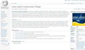 
							         Iowa Lakes Community College - Wikipedia								  
							    