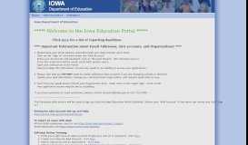 
							         Iowa State Department of Education - Iowa Education Portal - Iowa.gov								  
							    