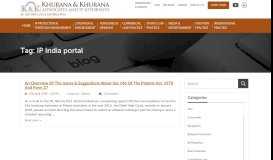 
							         IP India Portal | | Intellectual Property Services and Commercial Law ...								  
							    