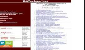 
							         IP Office Technical Manuals - SSO Login needed - Avaya IP Office ...								  
							    