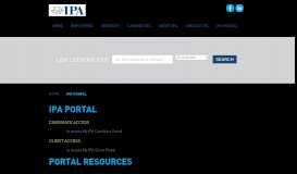 
							         IPA Portal								  
							    