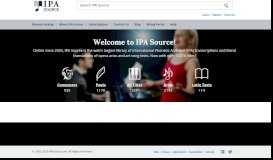 
							         IPA Source Home page								  
							    
