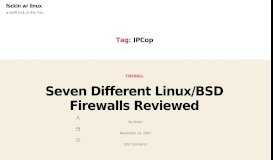 
							         IPCop | fsckin w/ linux								  
							    