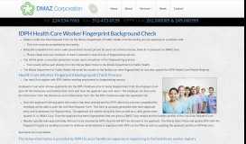 
							         IPDH Health Care Worker Fingerprinting | Lincolnwood IL - Chicago IL								  
							    